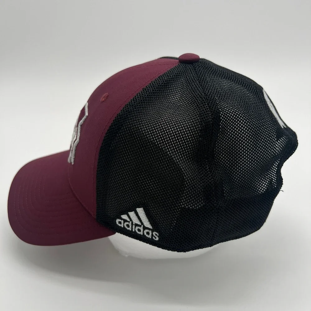 Adidas‎ Mississippi State Maroon Black Trucker Hat Cap NCAA Baseball